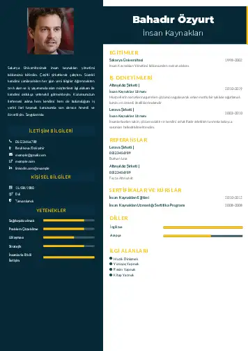 İnsan Kaynakları Cv Örnekleri cv indir